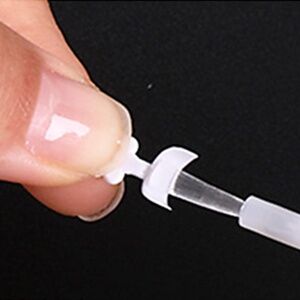 Short, White, French Nail tips as extensions or gluing for a French manicure!